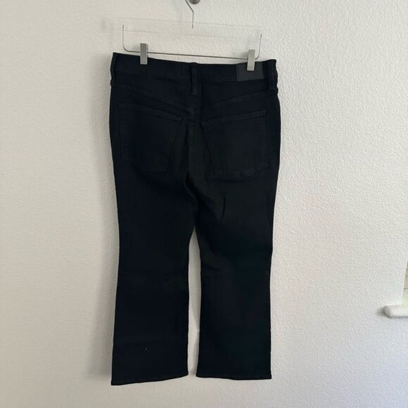 Madewell Kick Out Crop Jeans in Black Rinse Wash - Picture 10 of 10